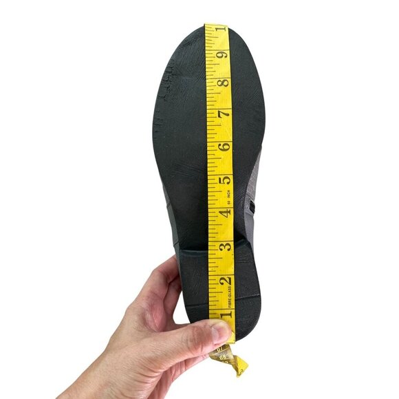 Miz Mooz Sallie Gray Leather Ankle Boots Wide Fit 38 (US 7.5–8) Button Detail - Picture 13 of 14